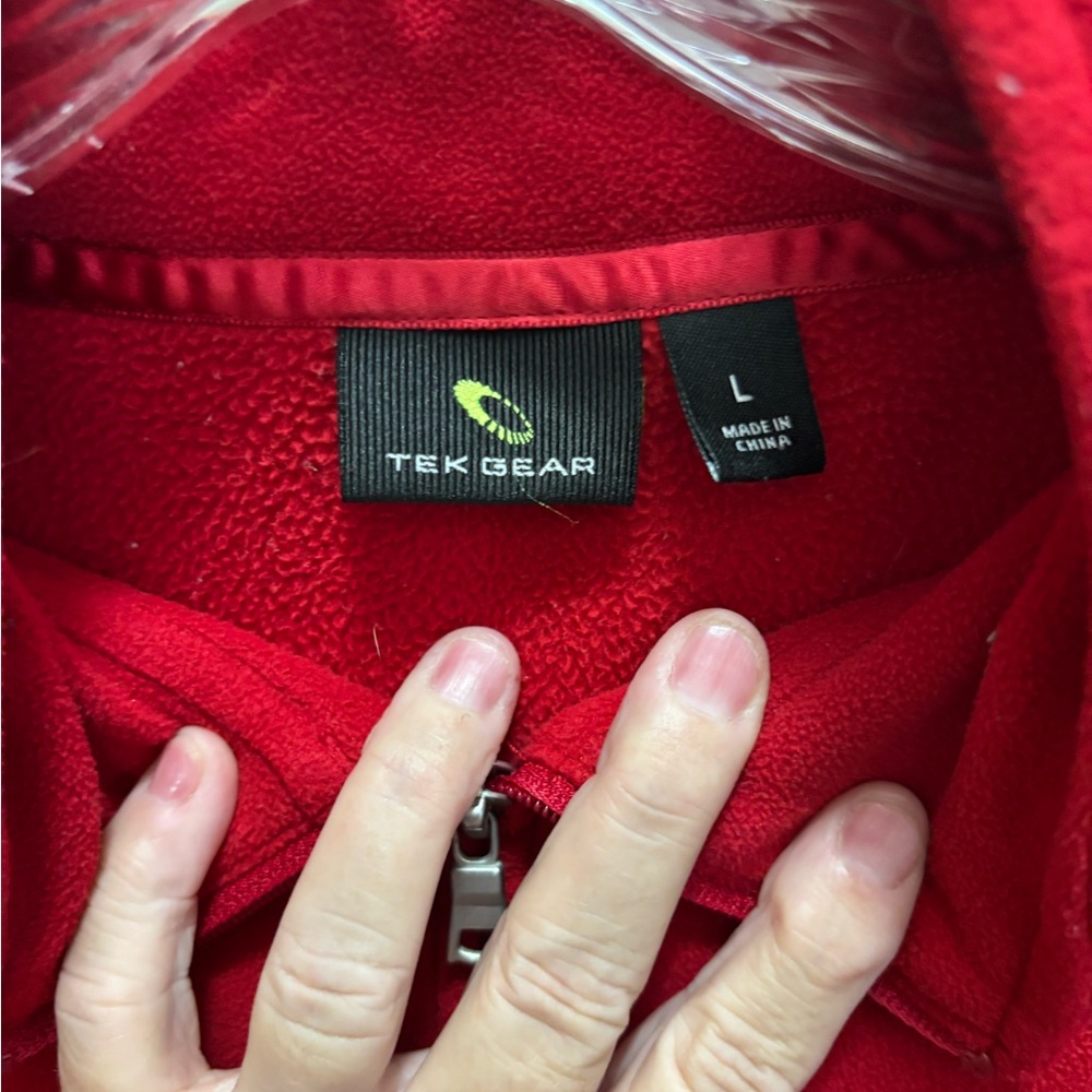 Tek Red Quarter-Zip Pullover - image 5